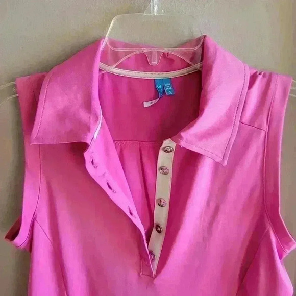 Solid Color GGBlue Sleeveless Women's Golf Sport Top Size Small Pink - Picture 10 of 10